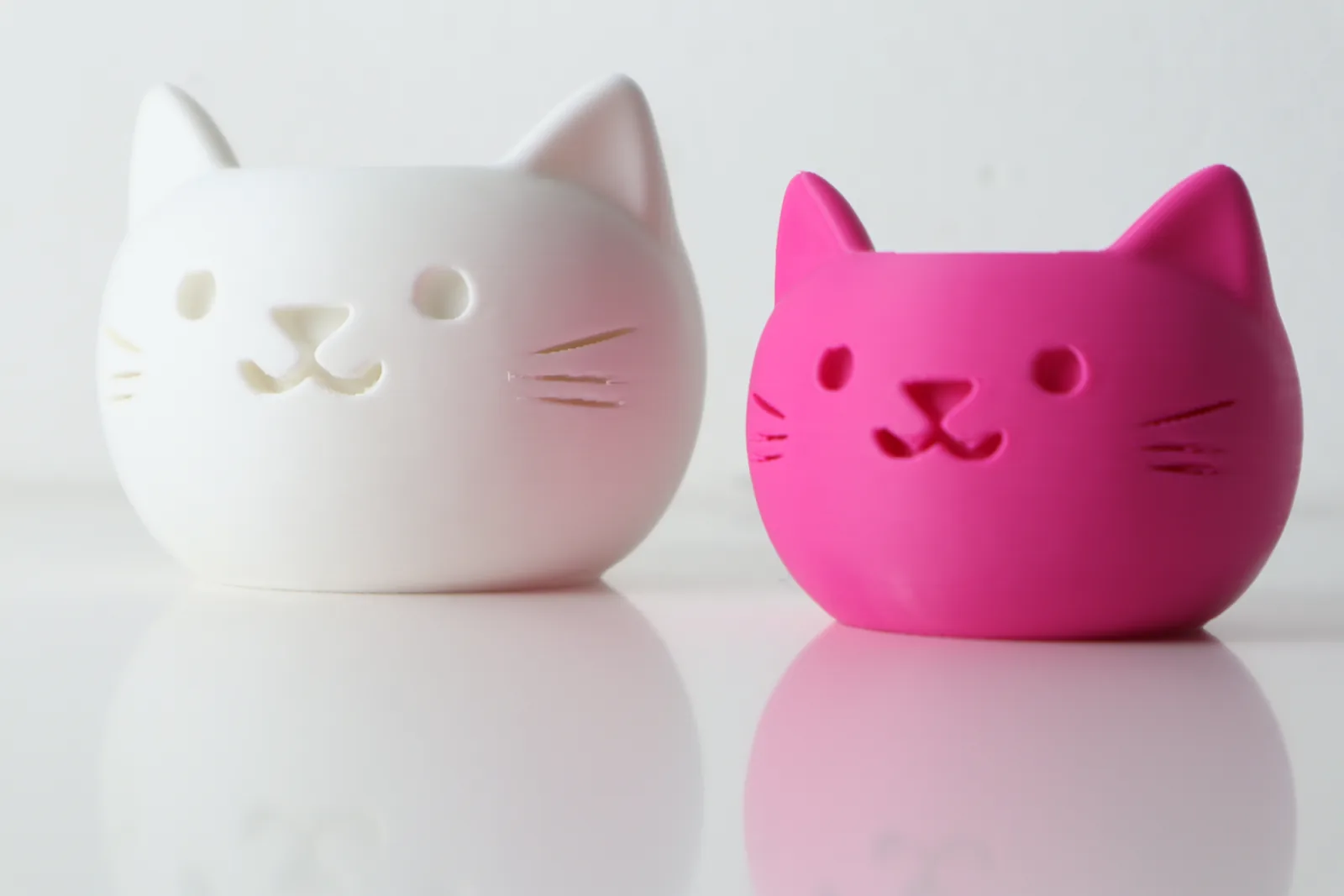Matera gatito sonriente impreso en 3D, foto 4