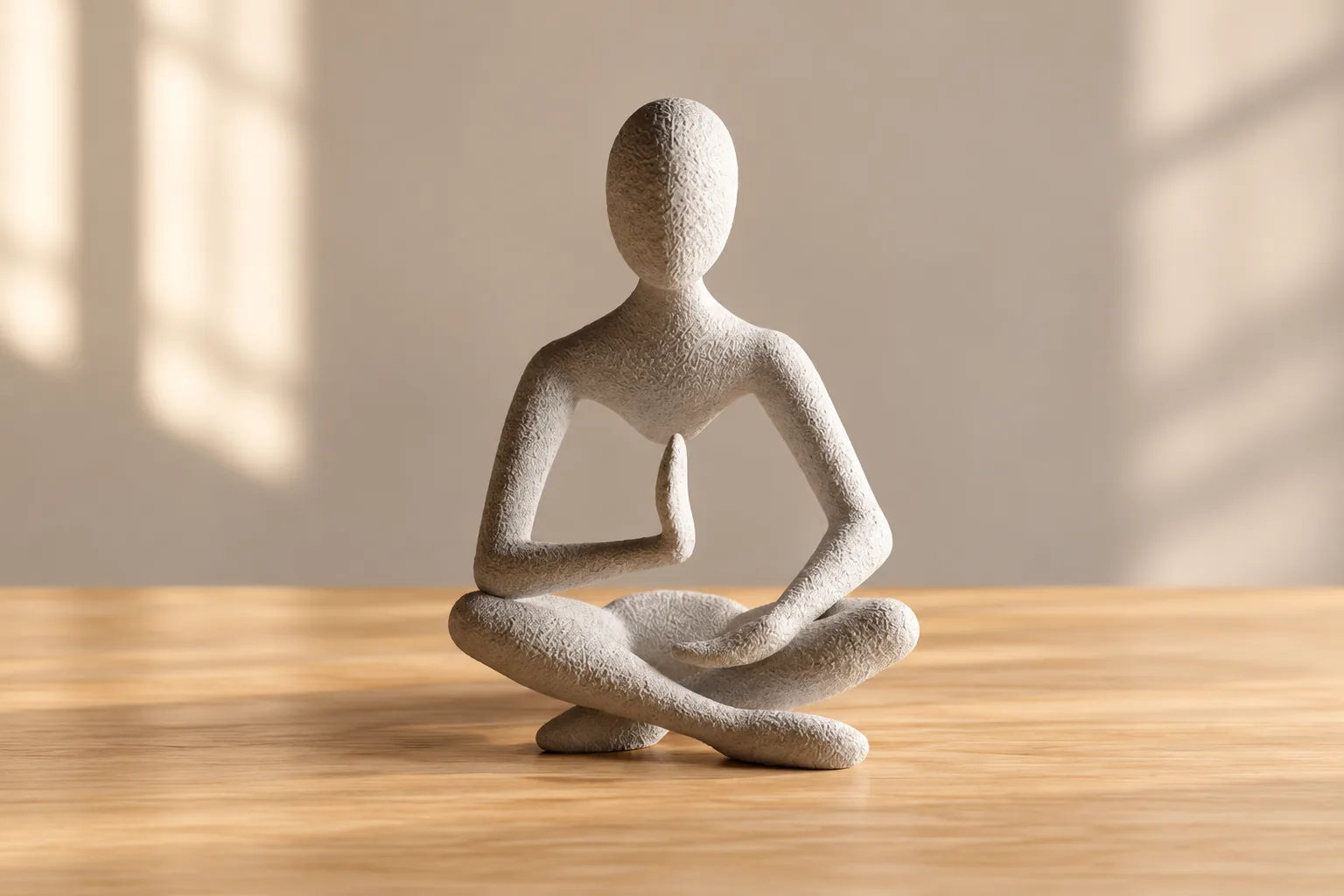 Escultura de meditación abstracta