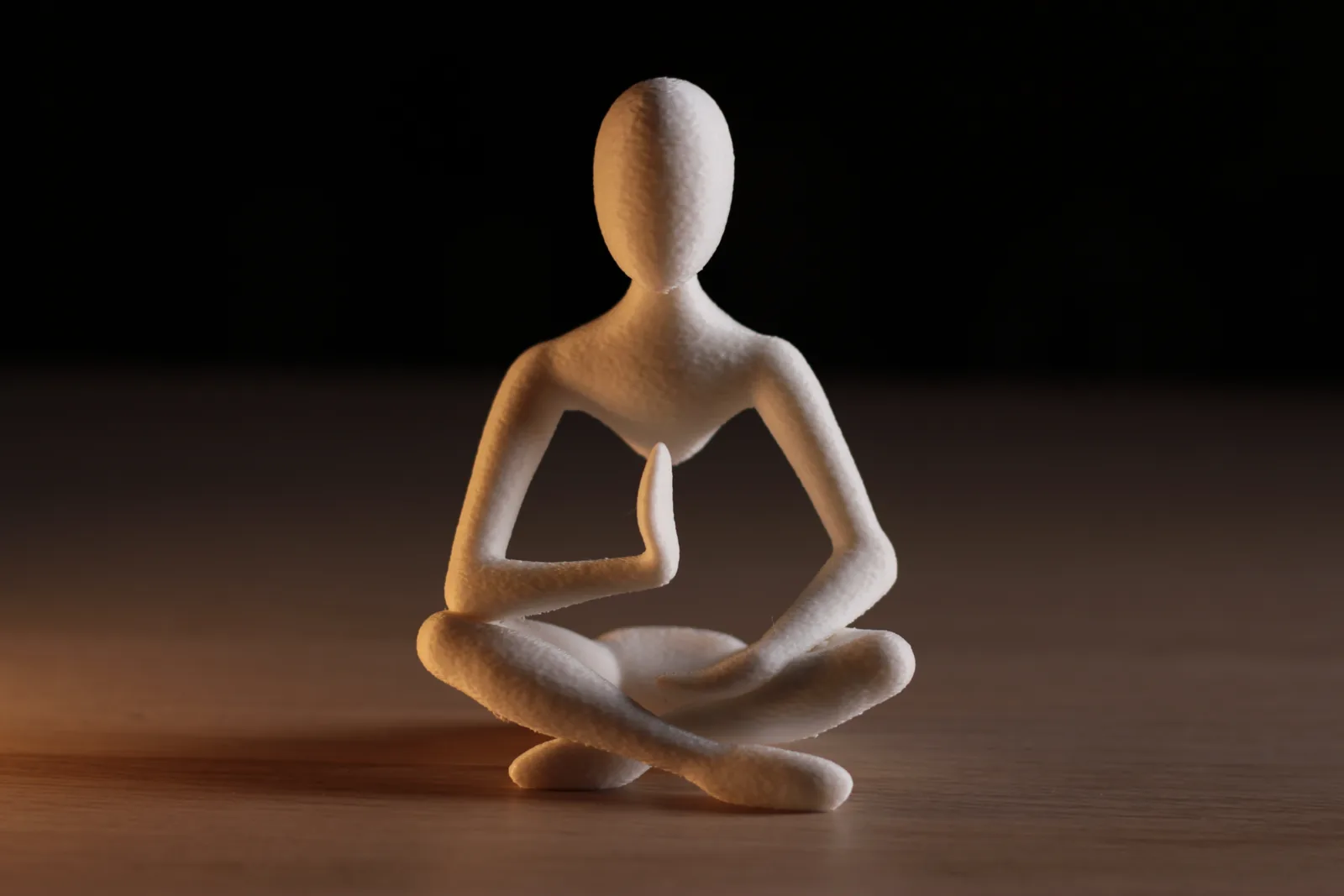 Escultura de meditación abstracta impreso en 3D, foto 4