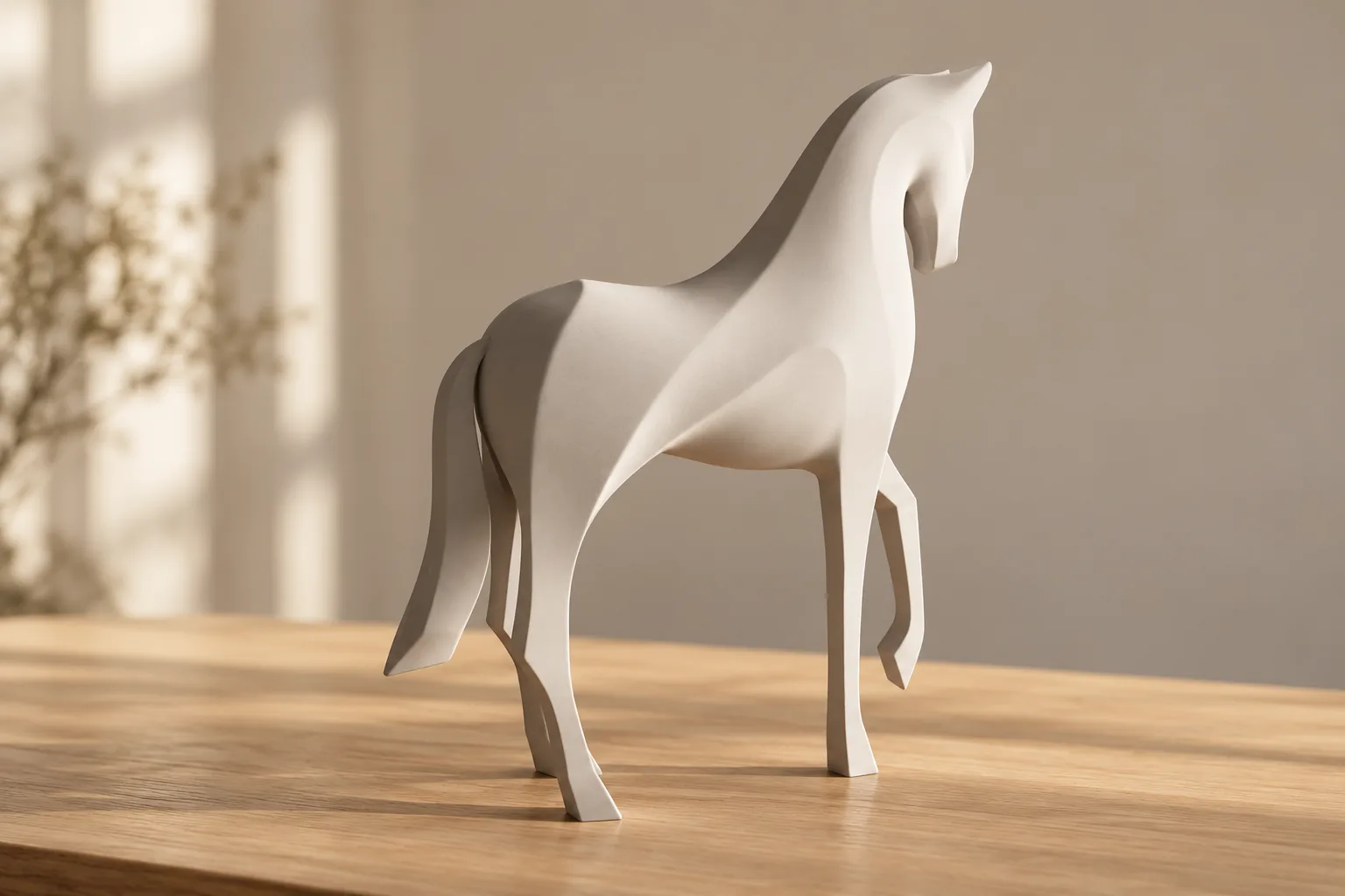 Caballo abstracto geométrico