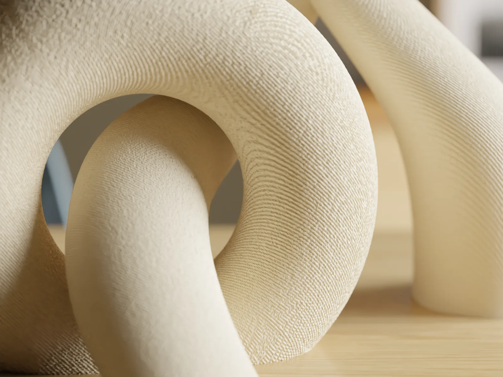 Jarrones toroidales entrelazados impreso en 3D, foto 4
