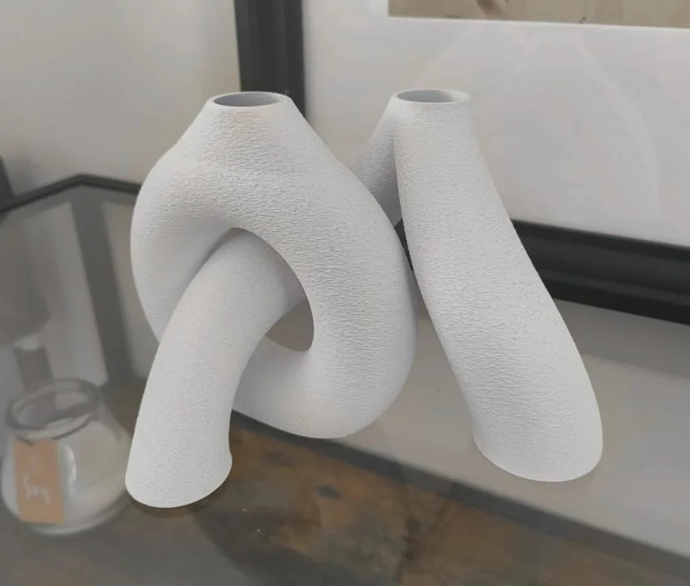 Jarrones toroidales entrelazados impreso en 3D, foto 5