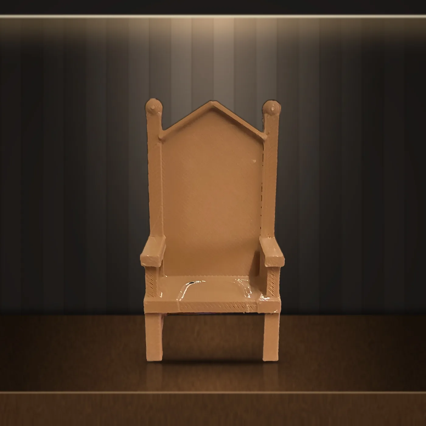 Jesús sentado con silla impreso en 3D, foto 3
