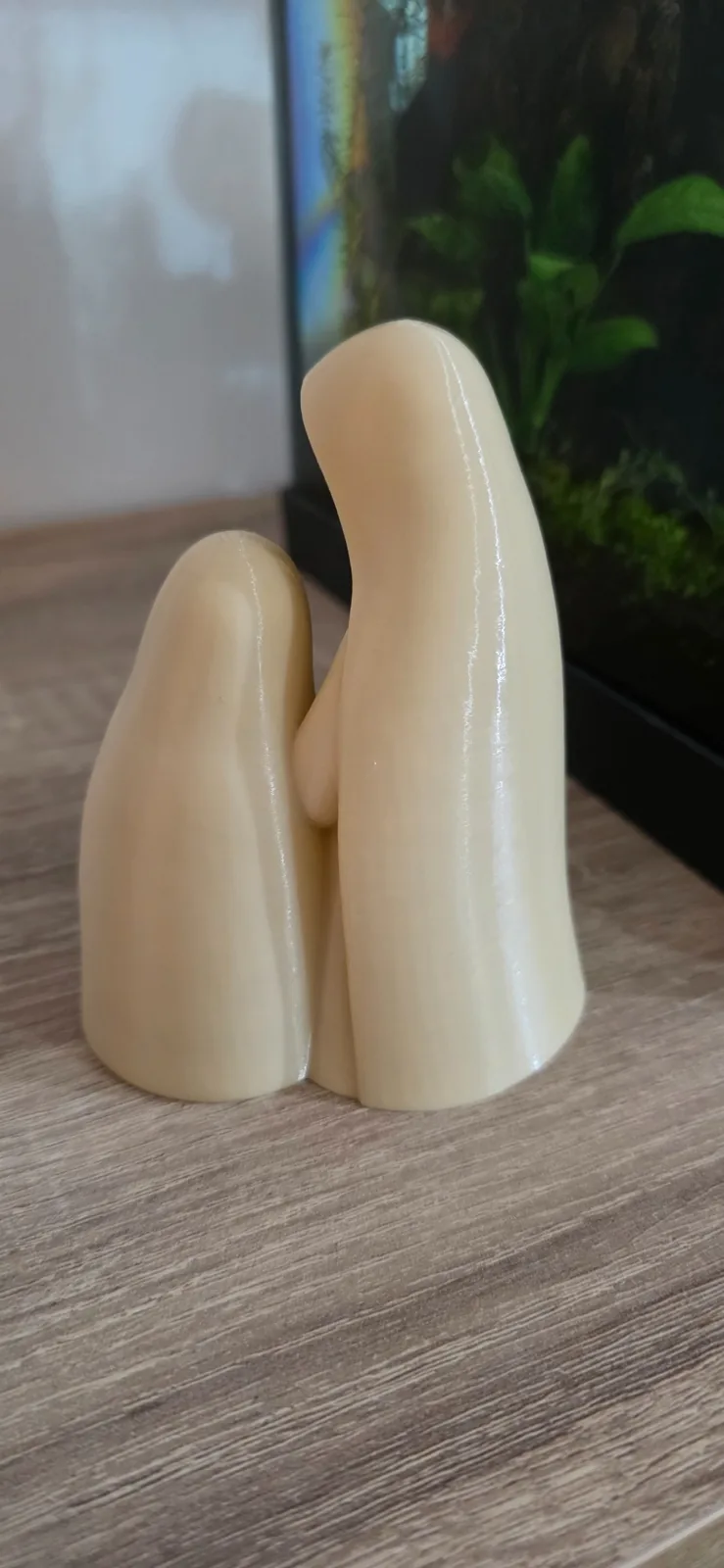 Conjunto de Natal minimalista: arvorezinha, Sagrada Família e bandeja impresso em 3D, foto 3
