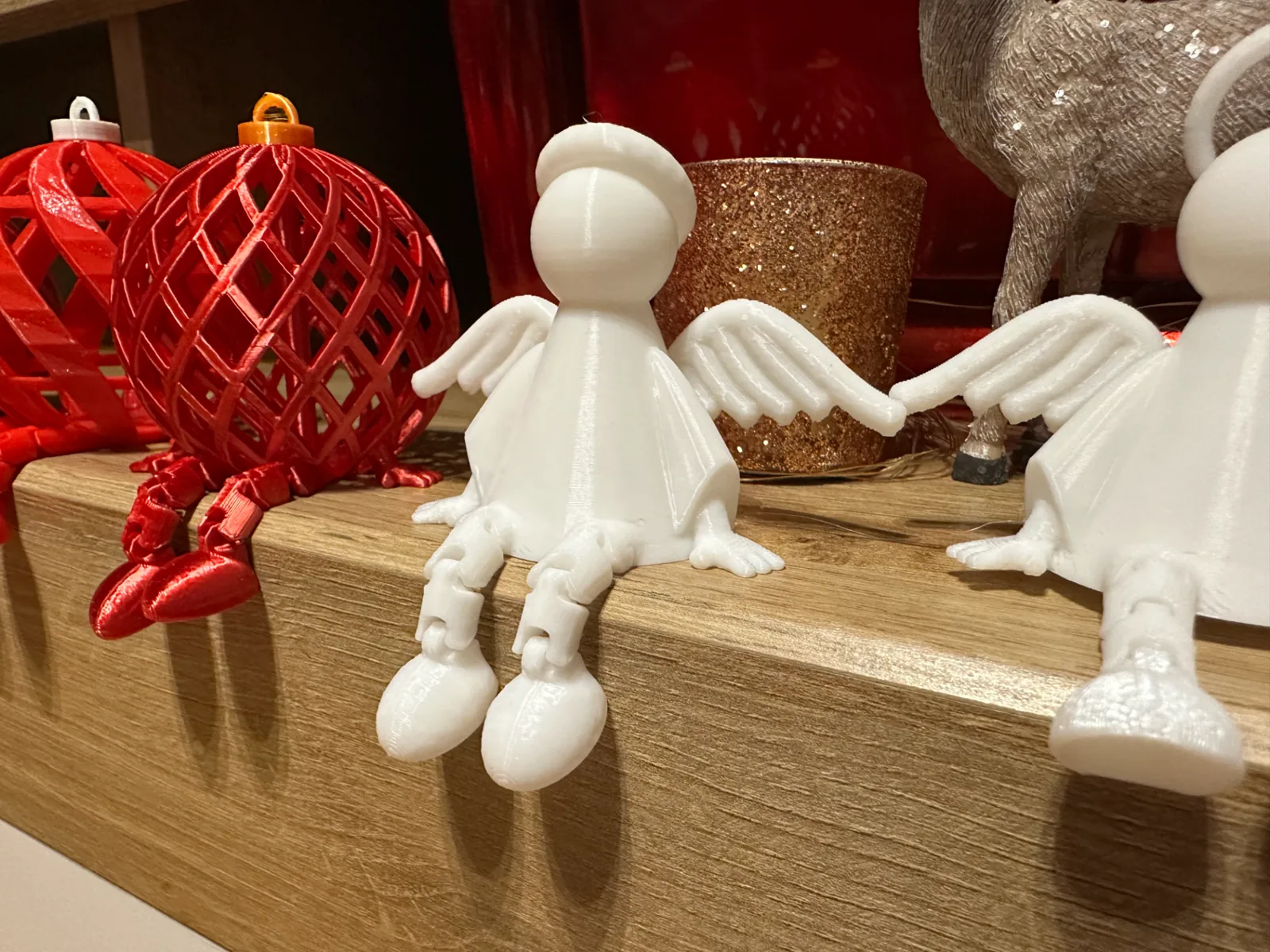 Ángeles navideños articulados impreso en 3D, foto 3