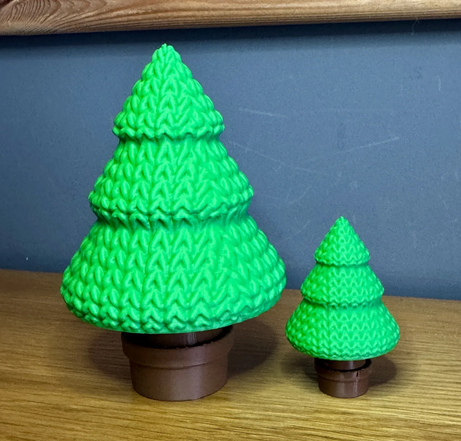 3D printed Knitted Christmas tree, small and large, photo 3
