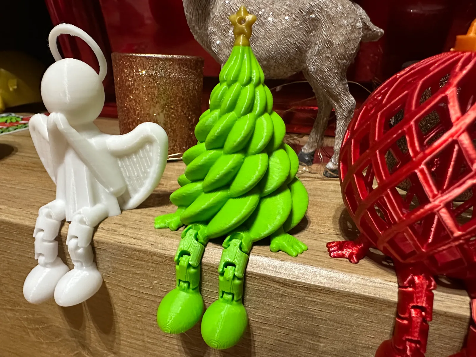 Arbolito de Navidad articulado con patas