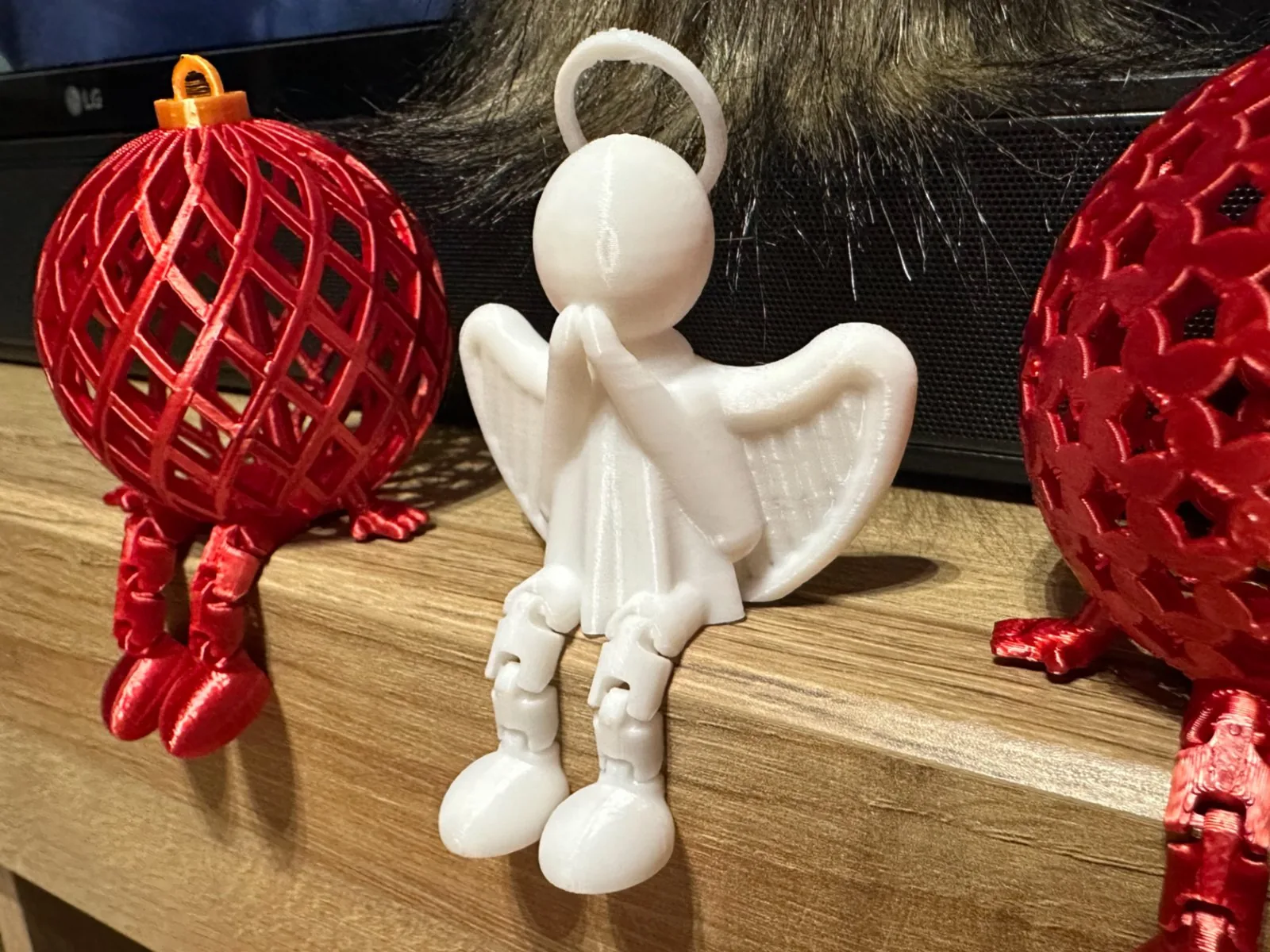 Ángel articulado navideño