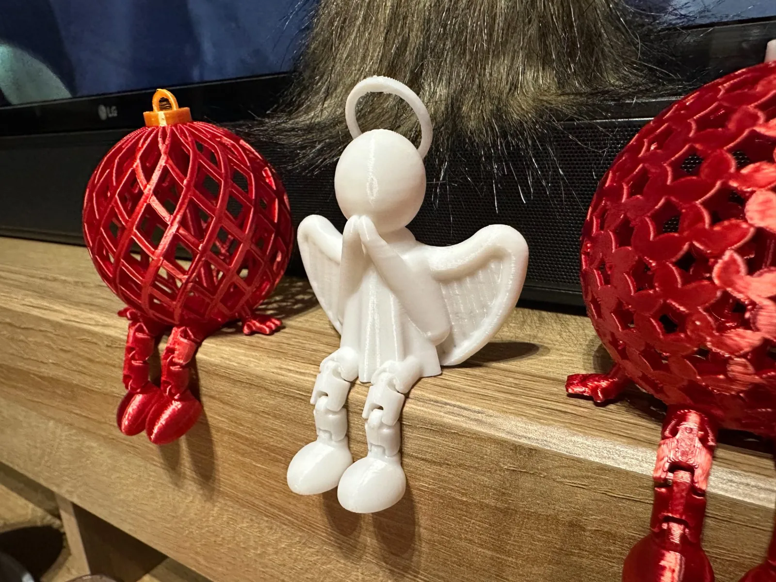 Ángel articulado navideño impreso en 3D, foto 3