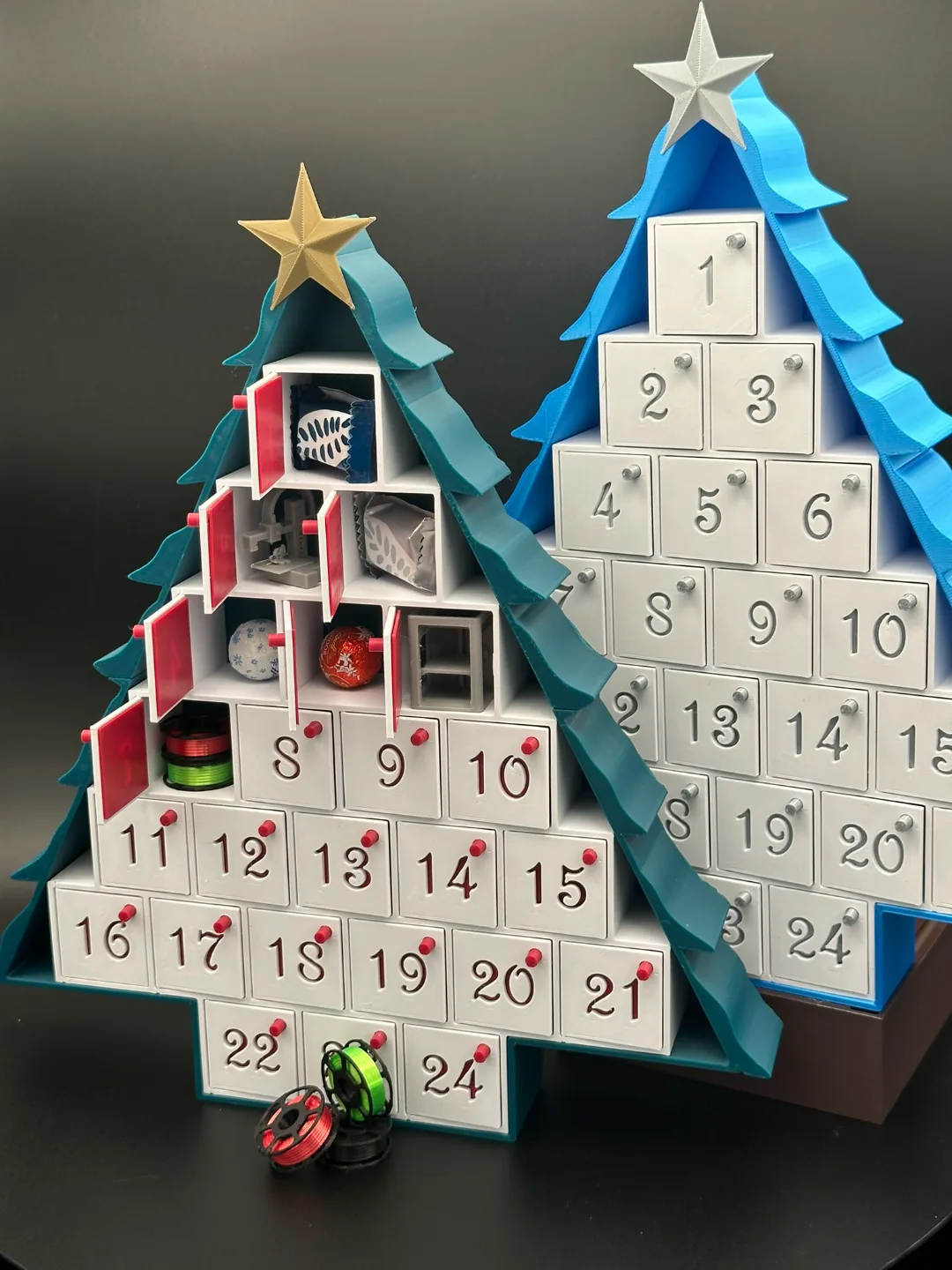 Calendário do advento árvore de Natal