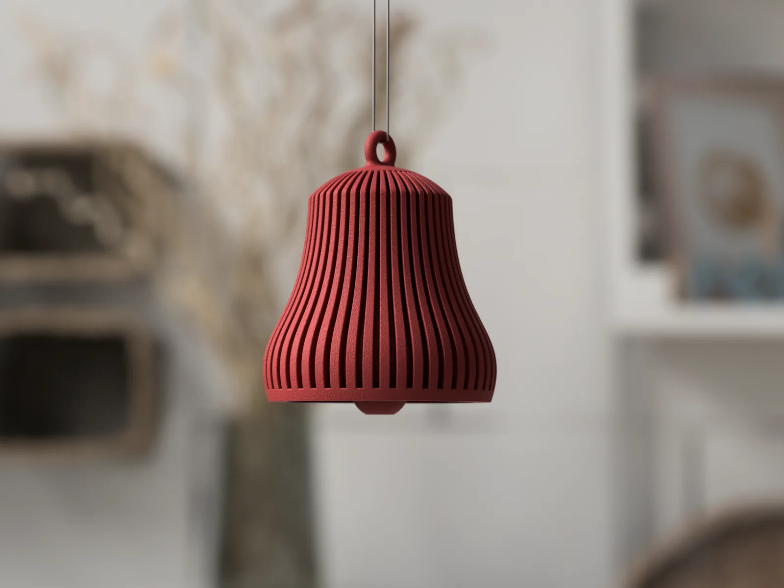 Campana navideña con badajo impreso en 3D, foto 4