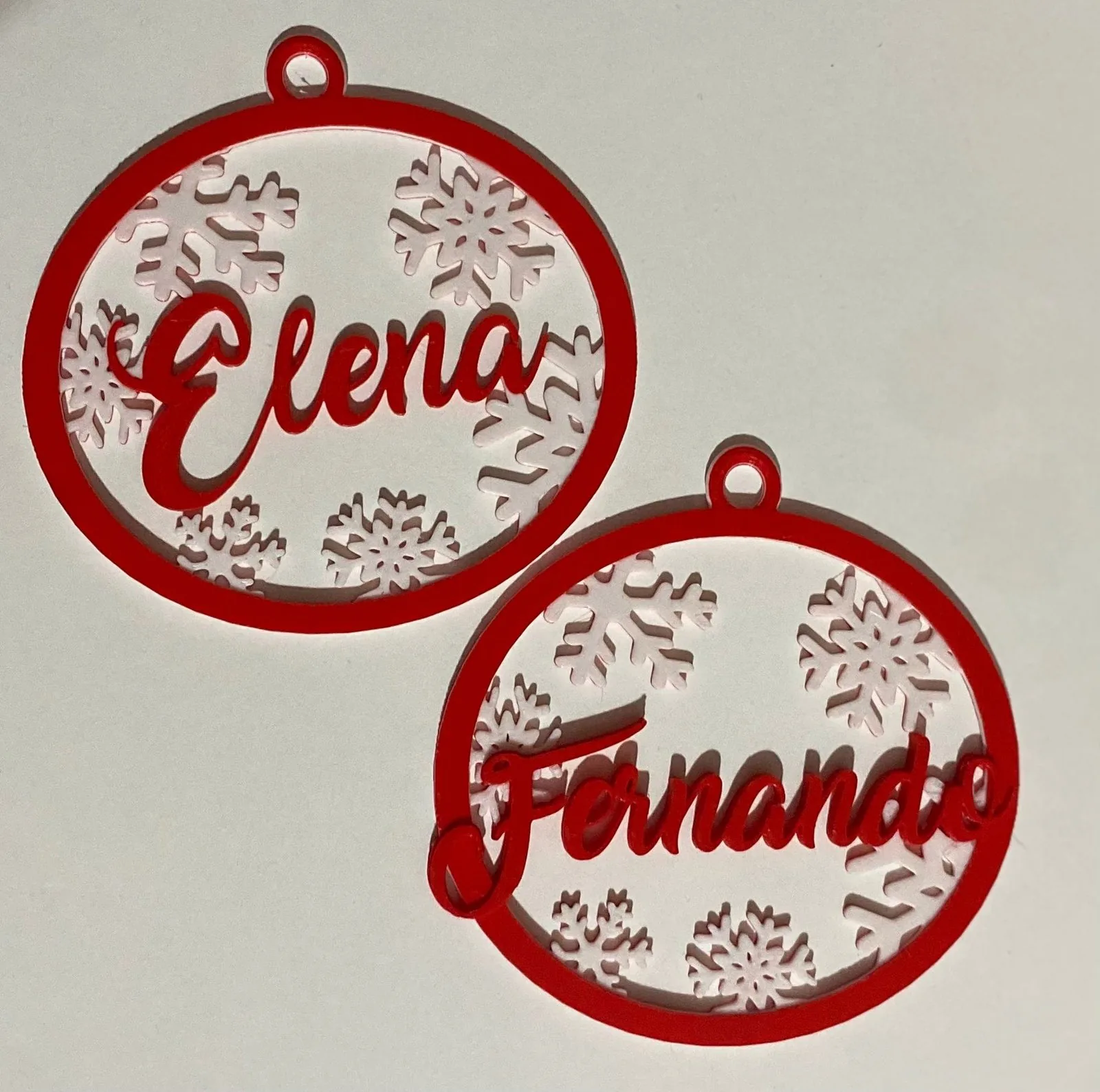 Bola de Navidad con nombre impreso en 3D, foto 3