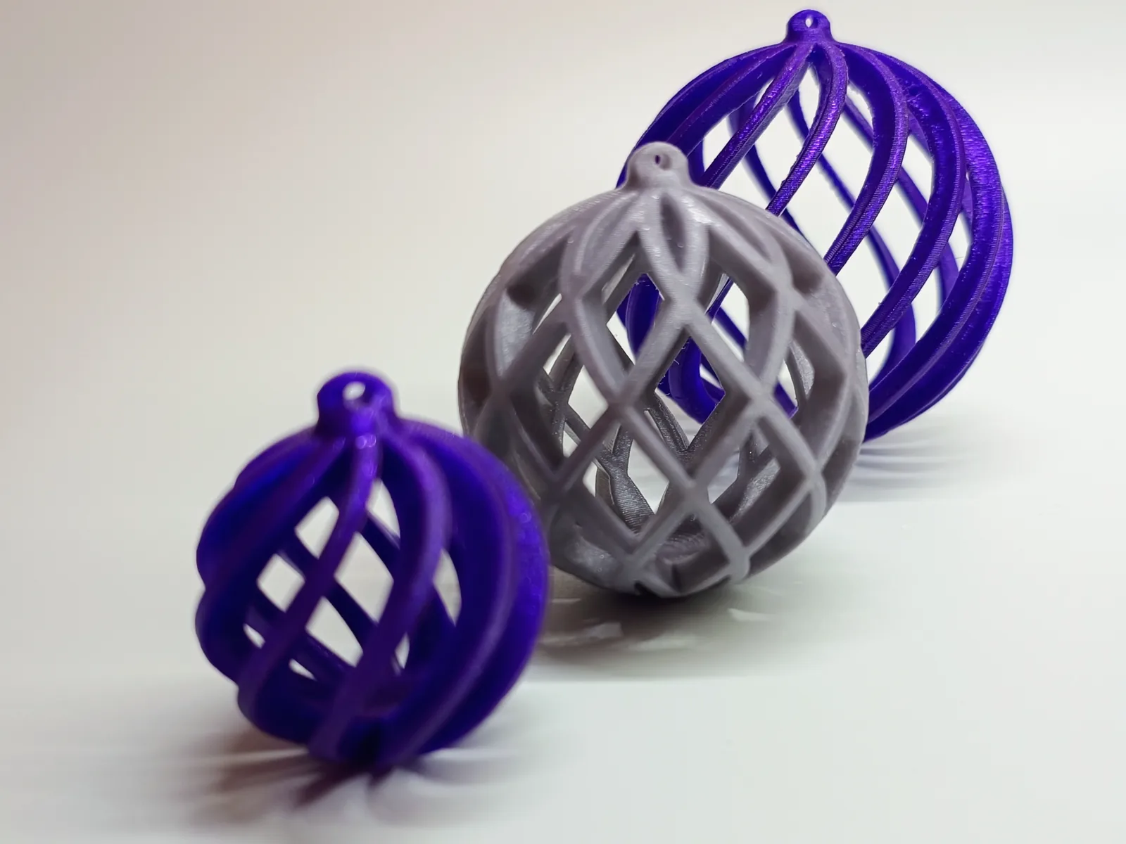 3D printed Set of 7 Lattice Baubles, photo 5