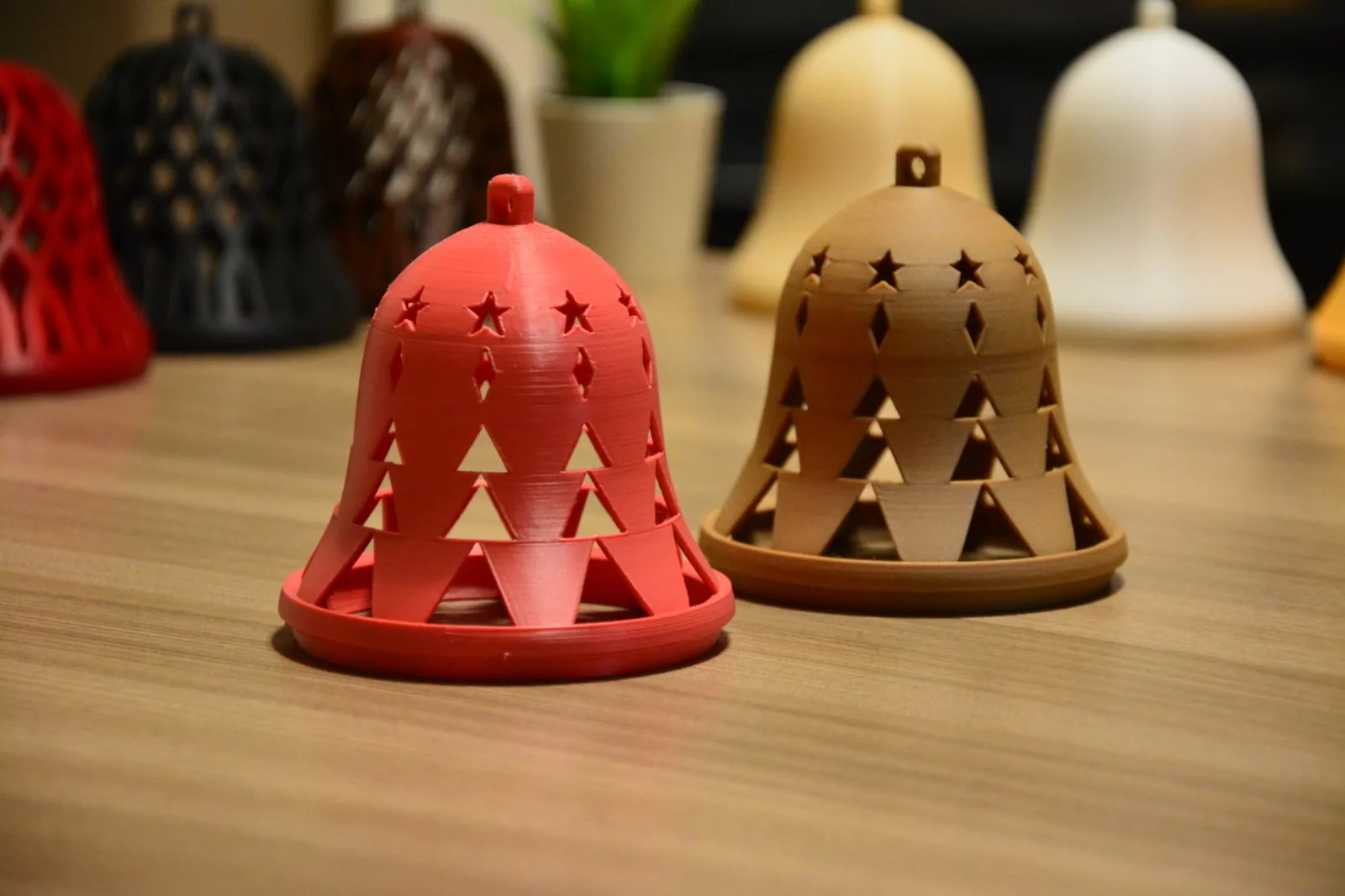 Campanas navideñas impreso en 3D, foto 3