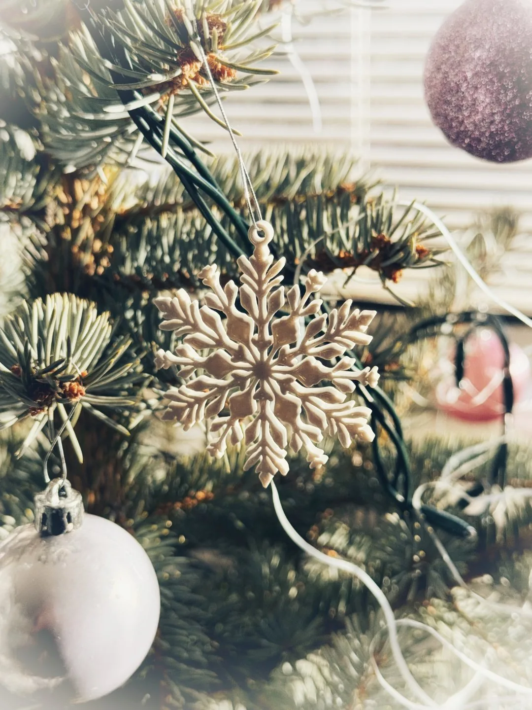 Copos de nieve para el árbol impreso en 3D, foto 2