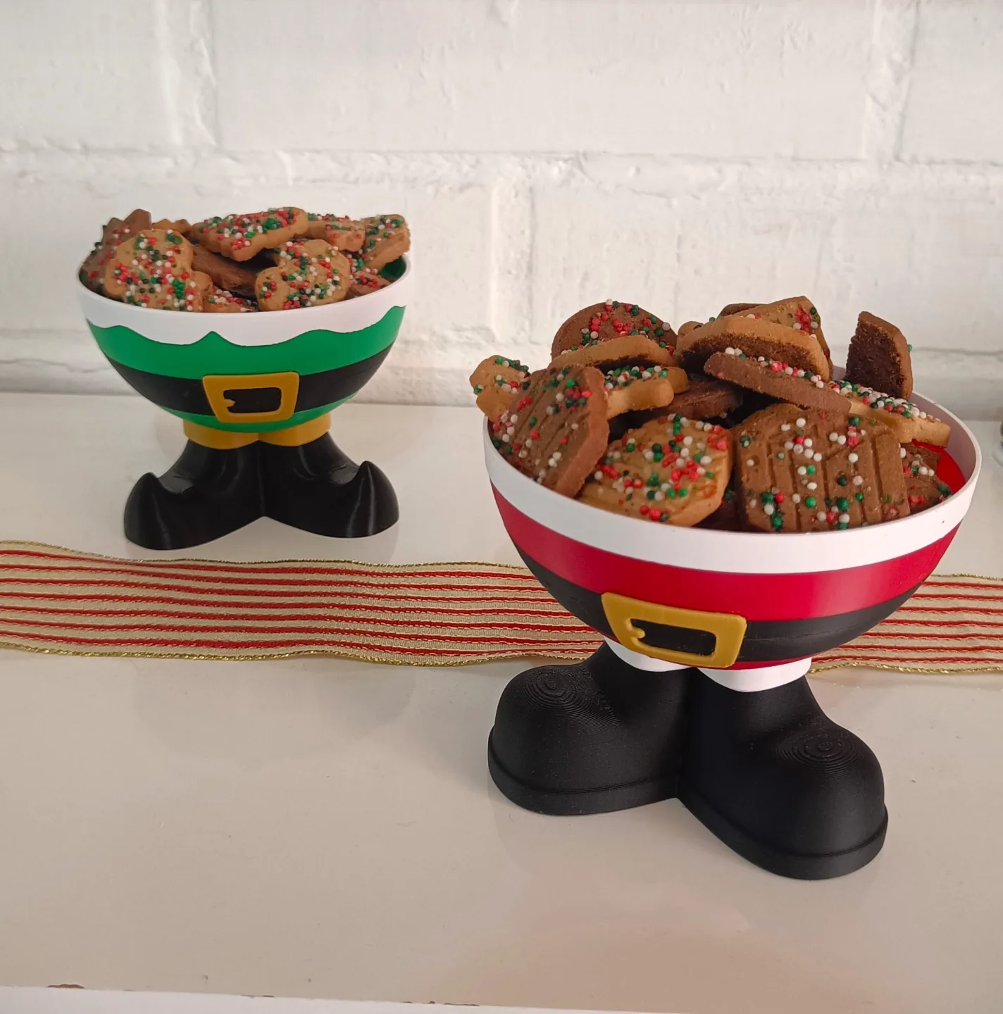 3D printed Santa and Elf Cookie Bowls, photo 4