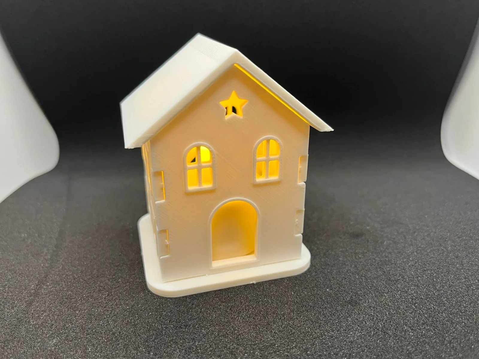 Snap-Together Christmas House with LED Candle