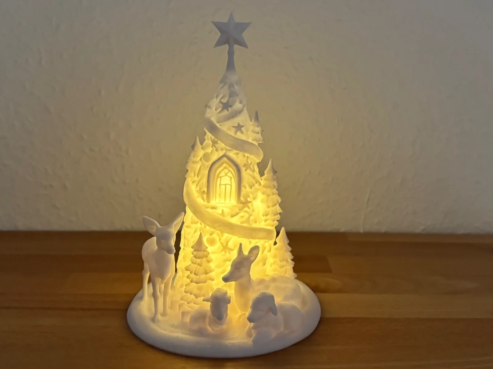 Lit Christmas Pyramid