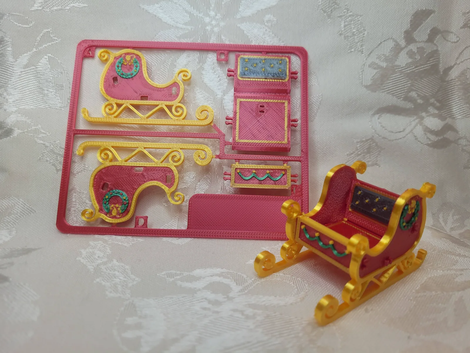 Trenó do Papai Noel para montar impresso em 3D, foto 4