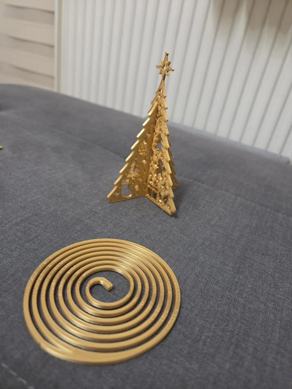 Tarjeta árbol de Navidad en espiral impreso en 3D, foto 6