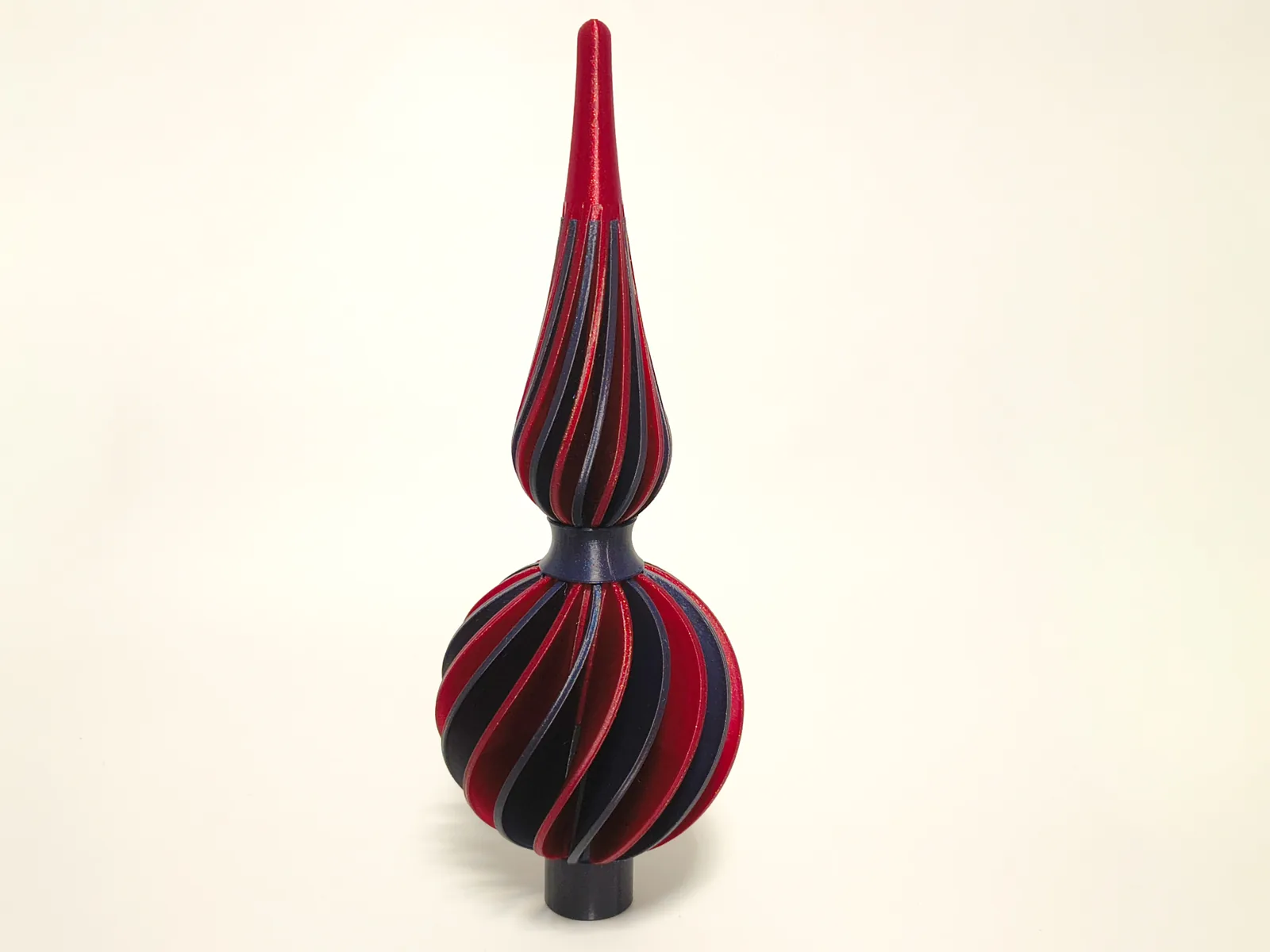 Ponteira de árvore com esfera em espiral impresso em 3D, foto 5