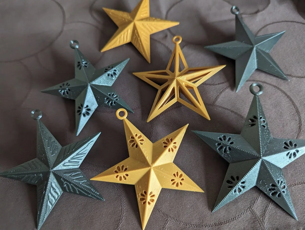 Estrellas colgantes para el árbol impreso en 3D, foto 3