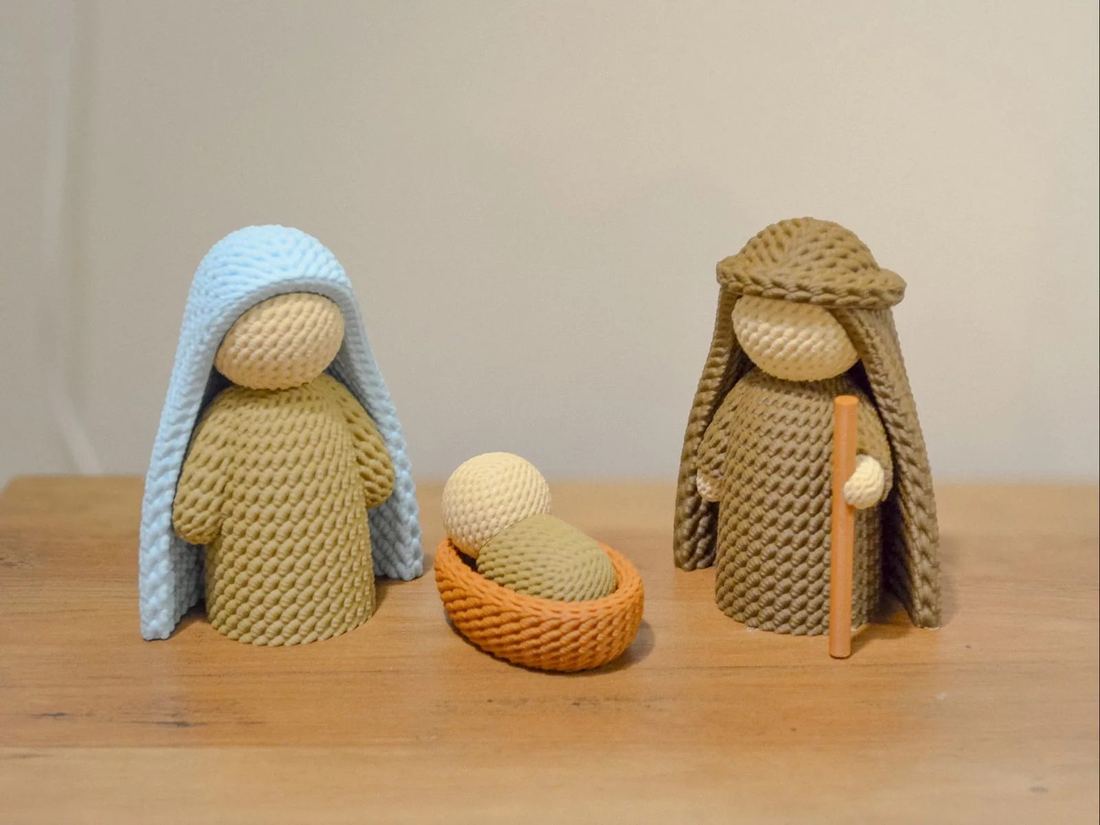 Pesebre tejido estilo amigurumi