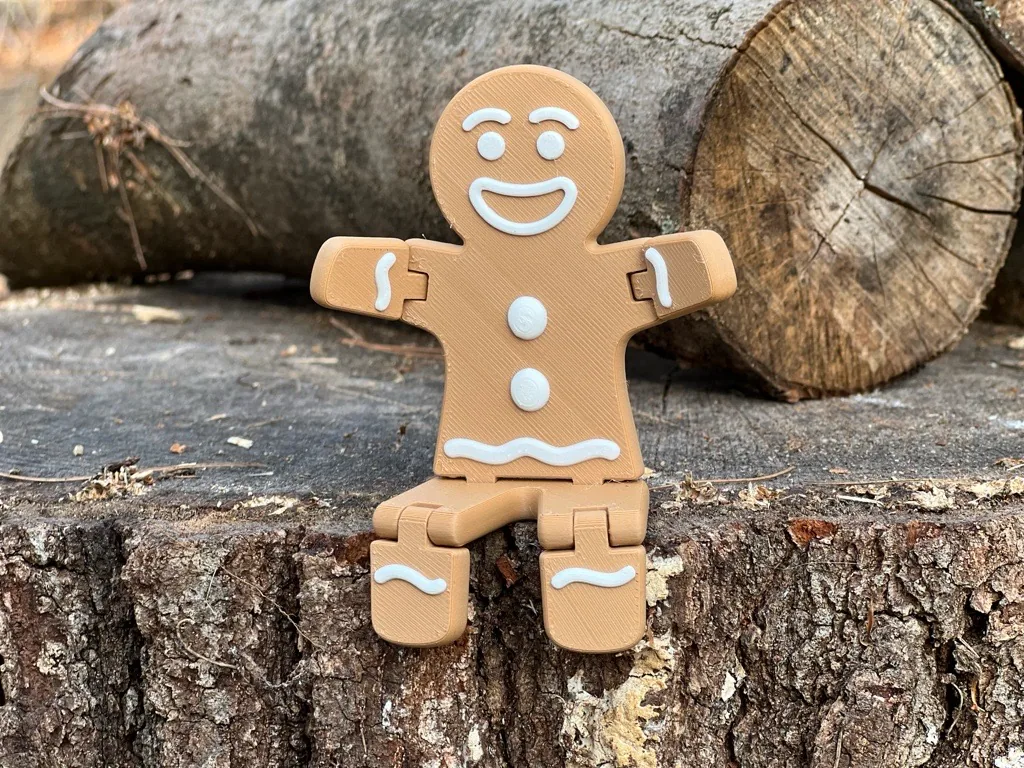 Biscoito de gengibre articulado com glacê
