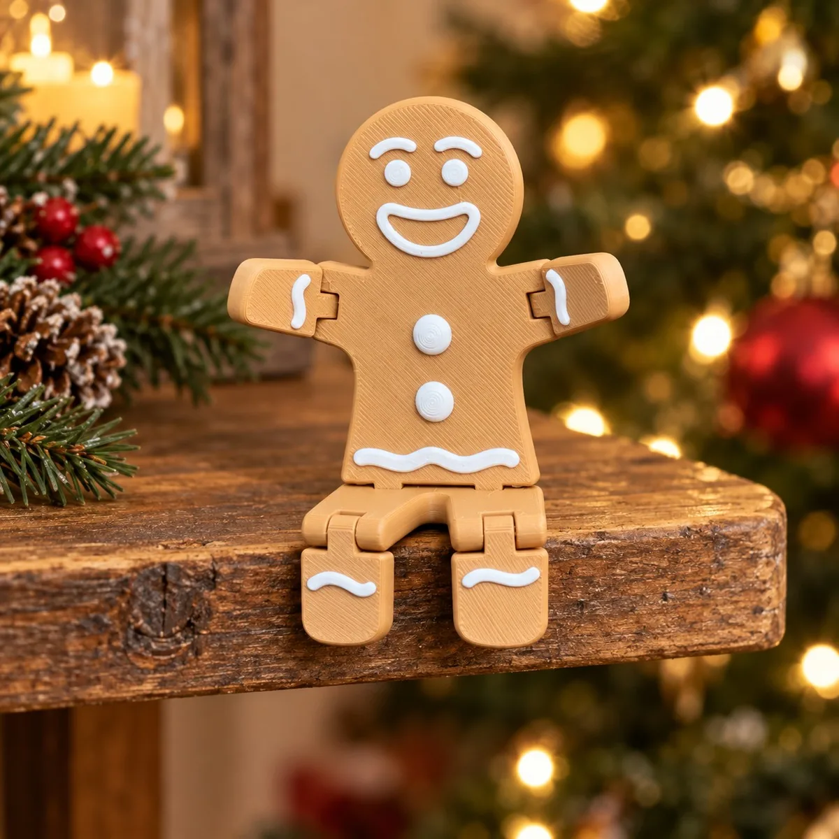 Biscoito de gengibre articulado com glacê impresso em 3D, foto 3