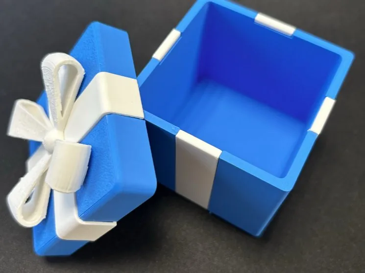 Caja de regalo con moño