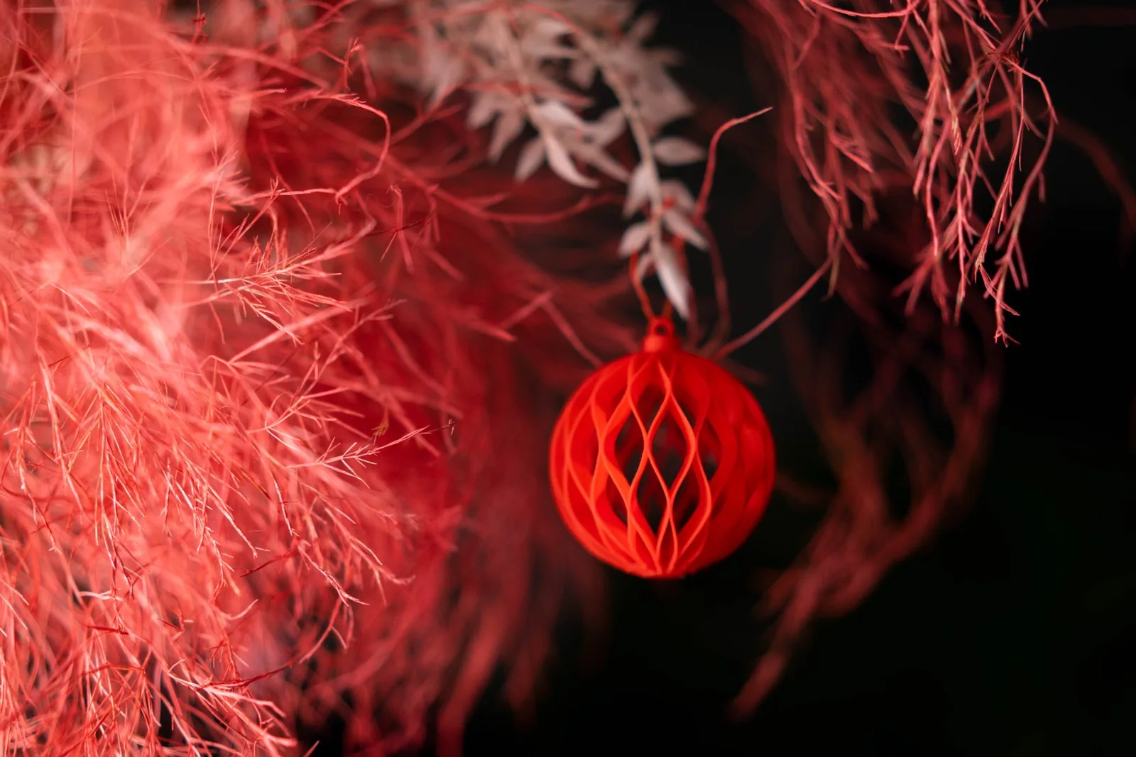 Esfera panal para el árbol impreso en 3D, foto 3