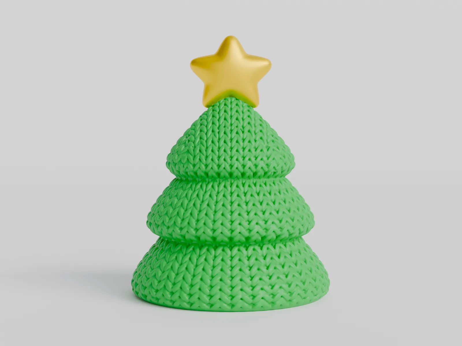 Árvore de Natal de tricô impresso em 3D, foto 3