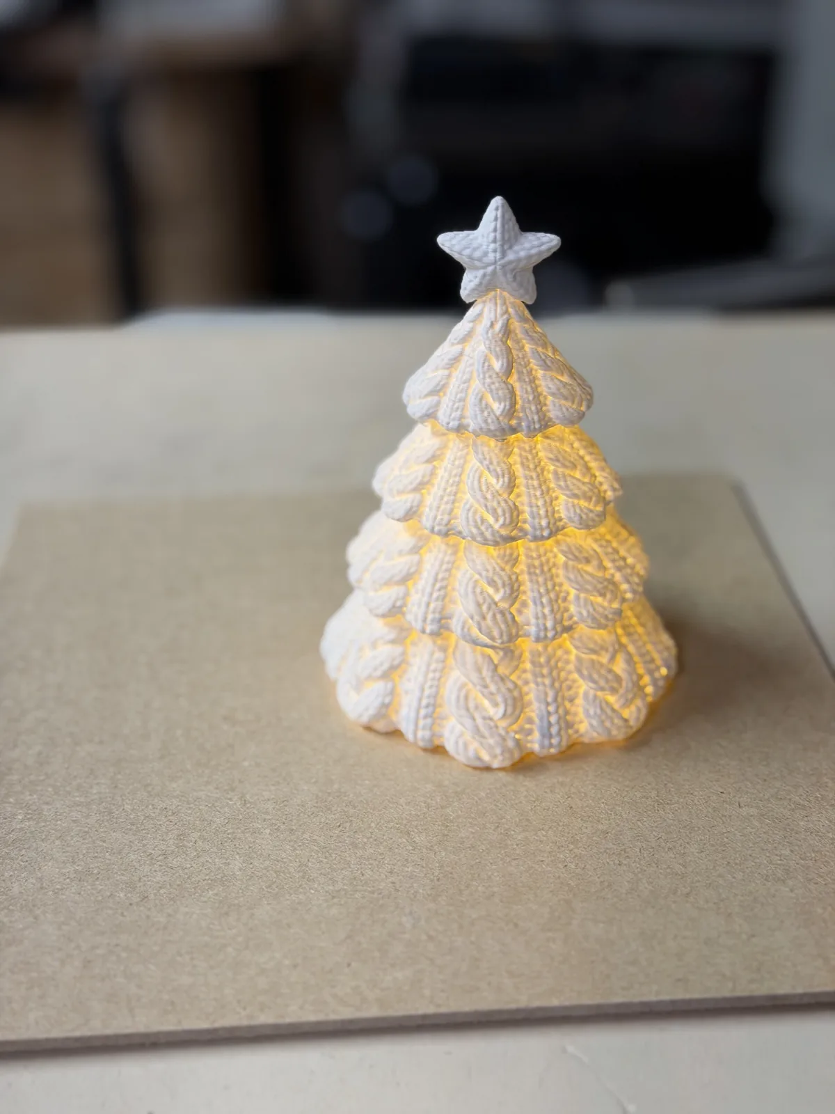 3D printed Knitted Pine Tea Light Holder, photo 4