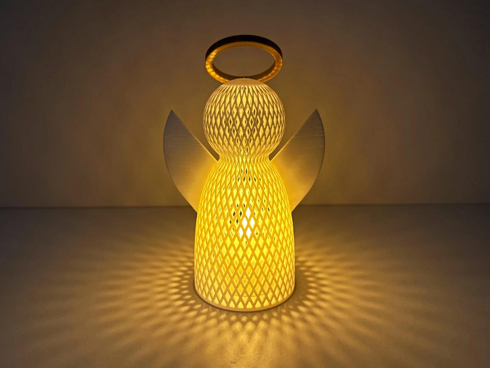 Ángel de malla para vela LED