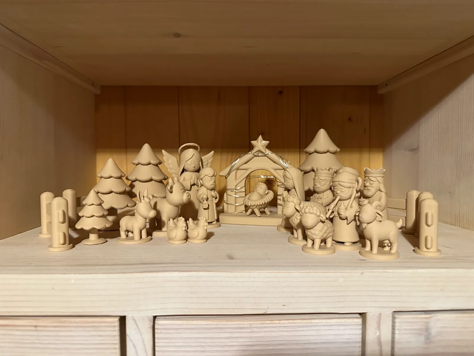 Presépio modular com os Reis Magos