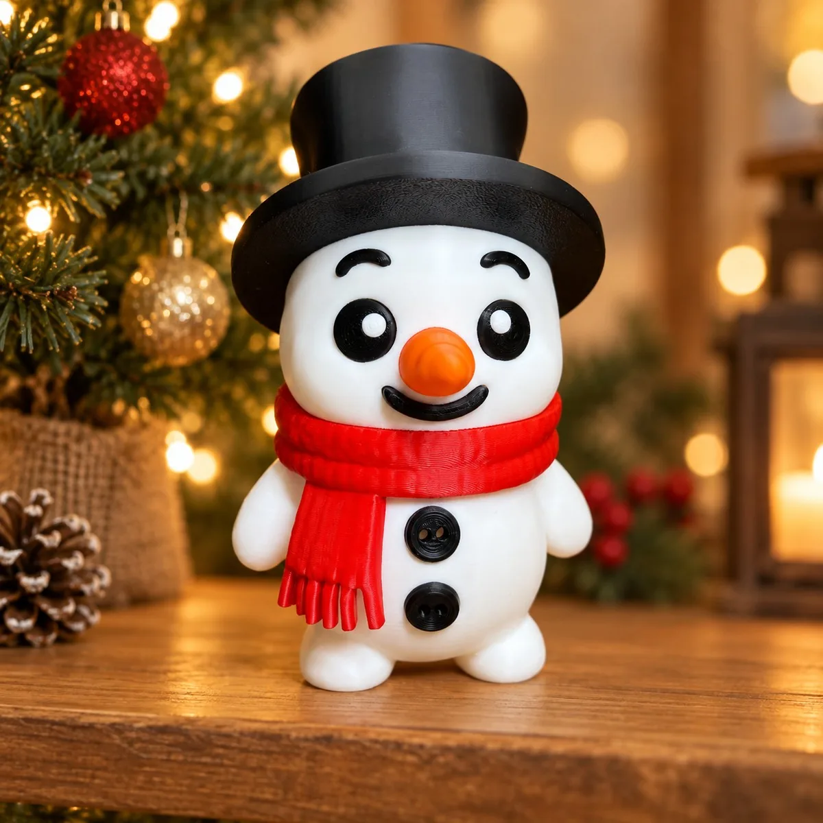 Boneco de neve de 12 cm para montar impresso em 3D, foto 4