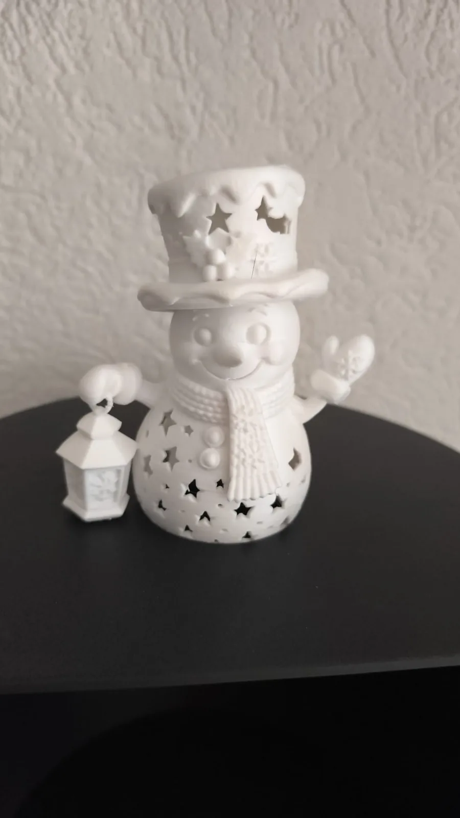 Glowing snowman