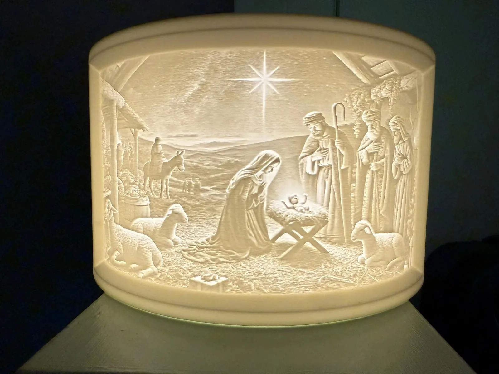 Pesebre lámpara con Reyes Magos impreso en 3D, foto 2
