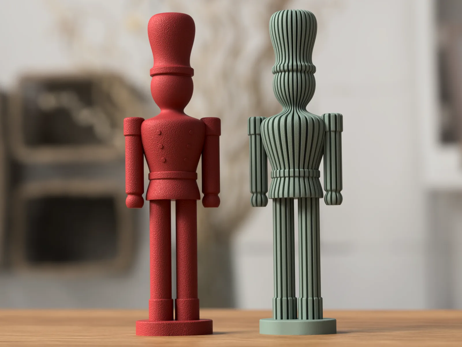 Cascanueces minimalista impreso en 3D