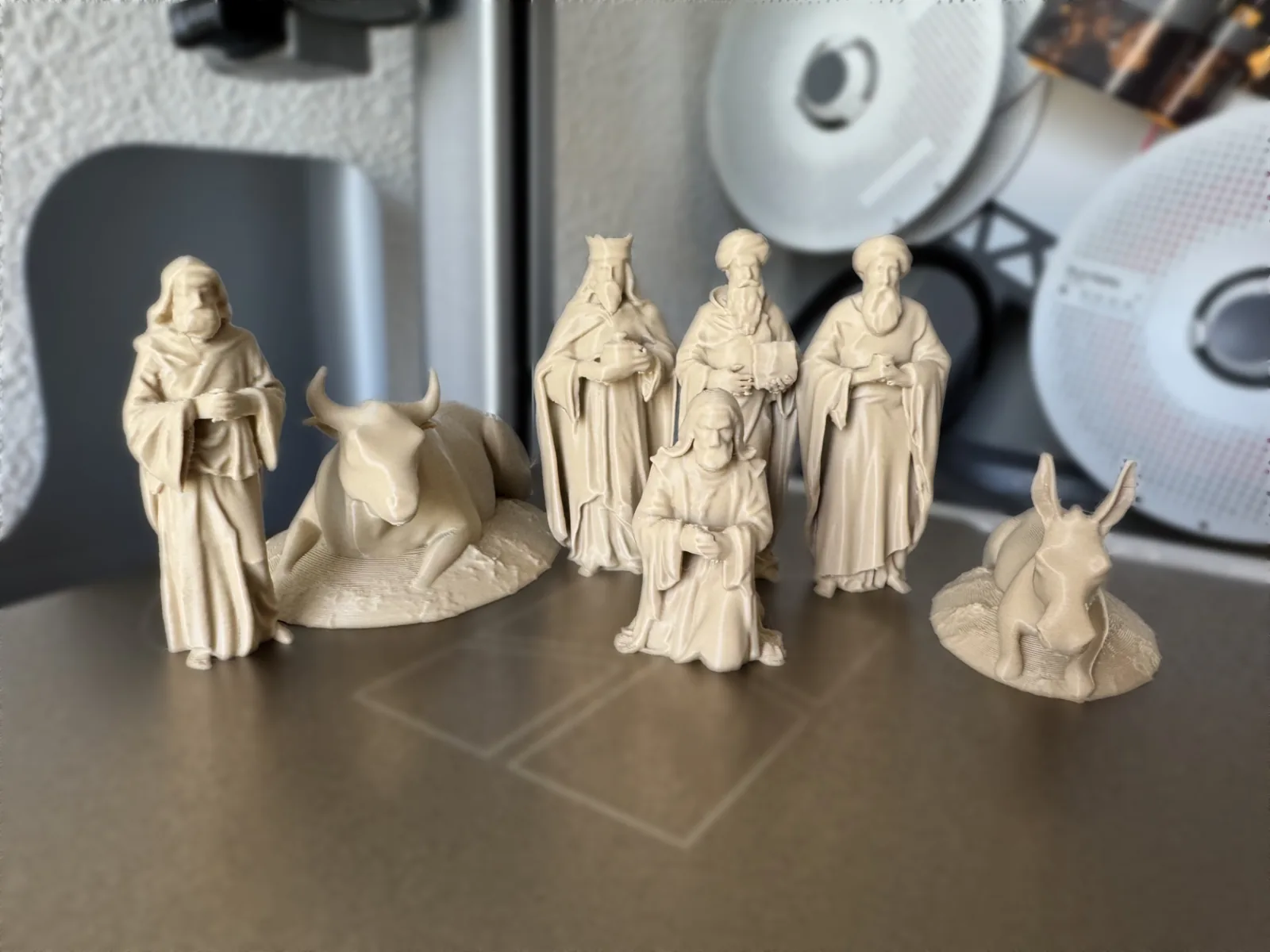 Presépio: Reis Magos, pastores e animais impresso em 3D, foto 3