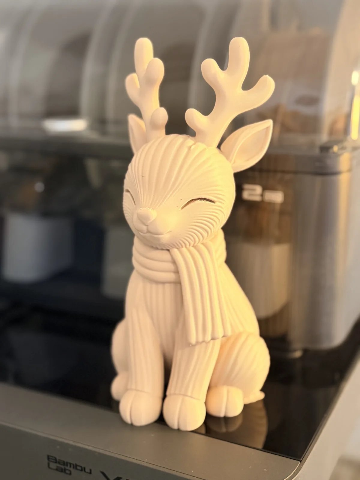 3D printed Winter reindeer with scarf, photo 5