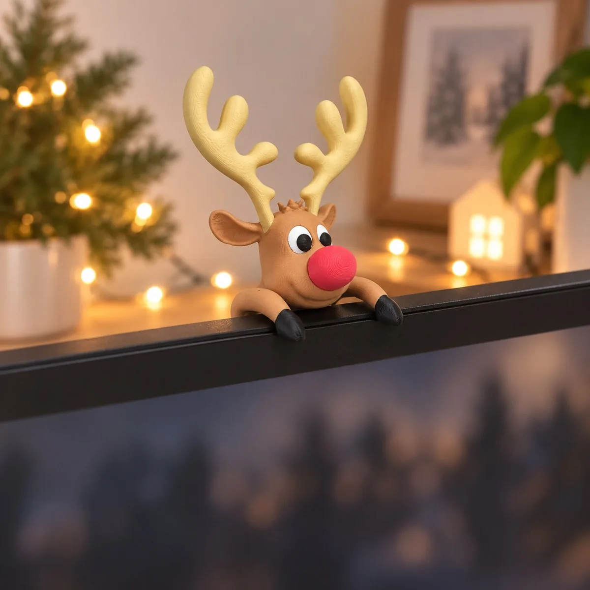 Reno navideño para el monitor