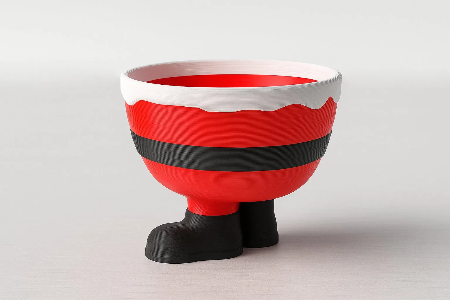 Bowl Papá Noel para galletas impreso en 3D, foto 3