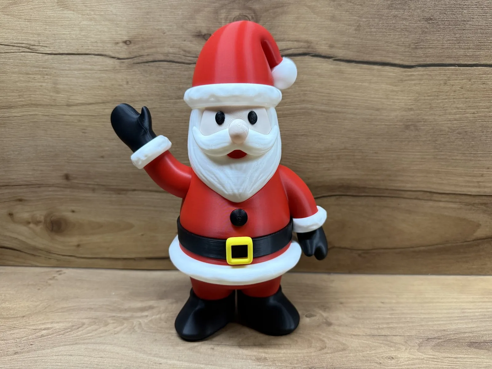 Papá Noel saludando impreso en 3D, foto 2