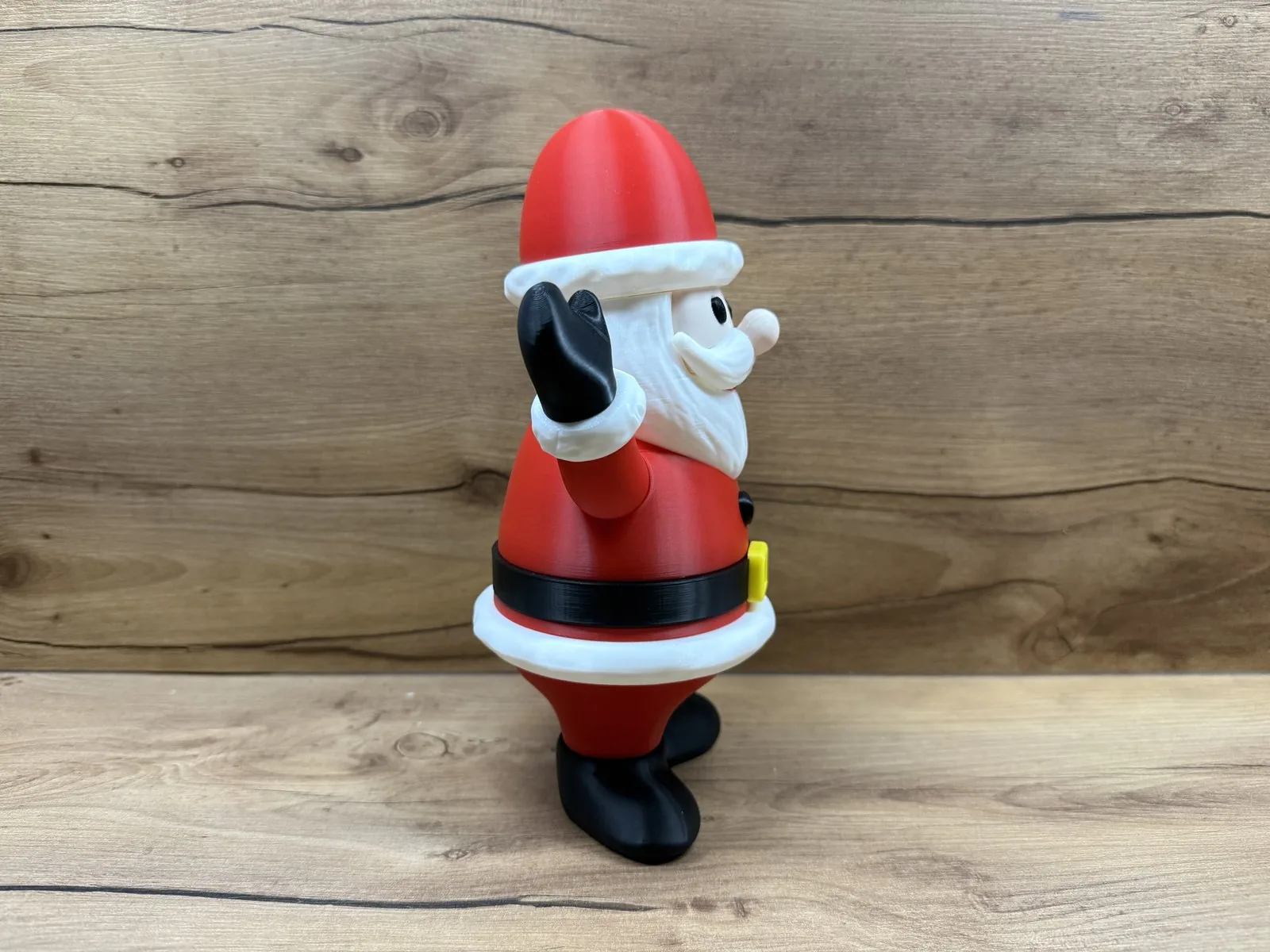 Papá Noel saludando impreso en 3D, foto 4