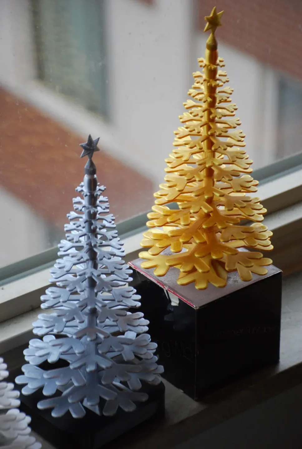 Árbol de copos de nieve impreso en 3D, foto 3