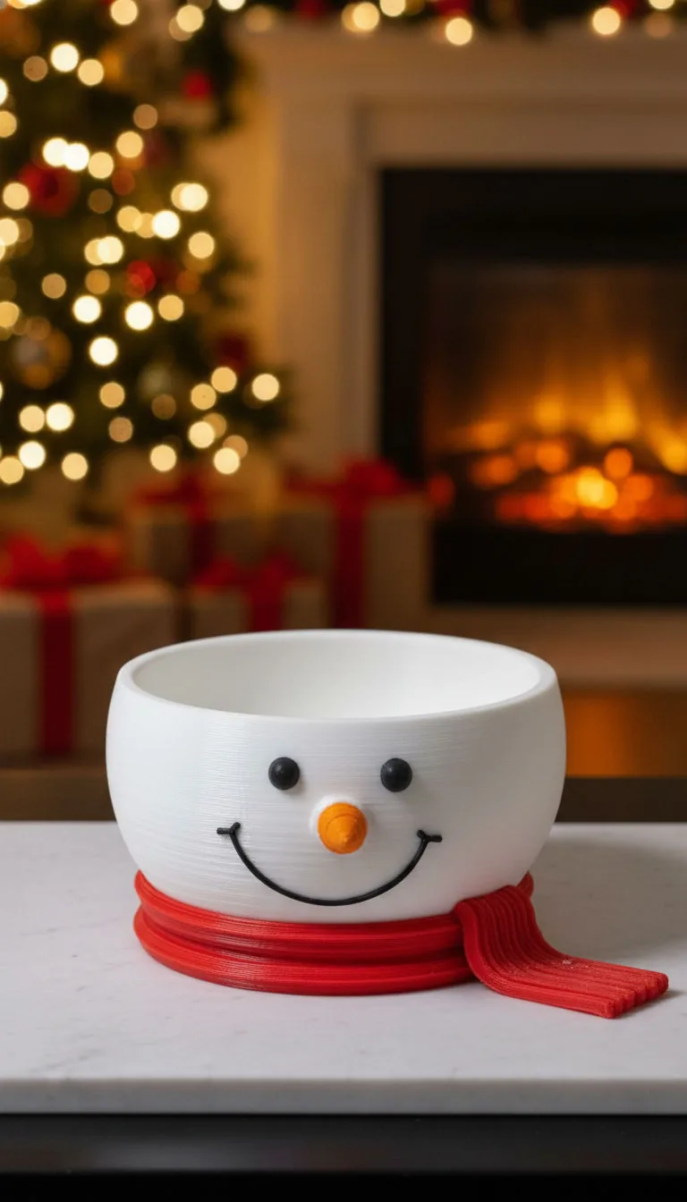 3D printed Snowman Bowl, photo 3