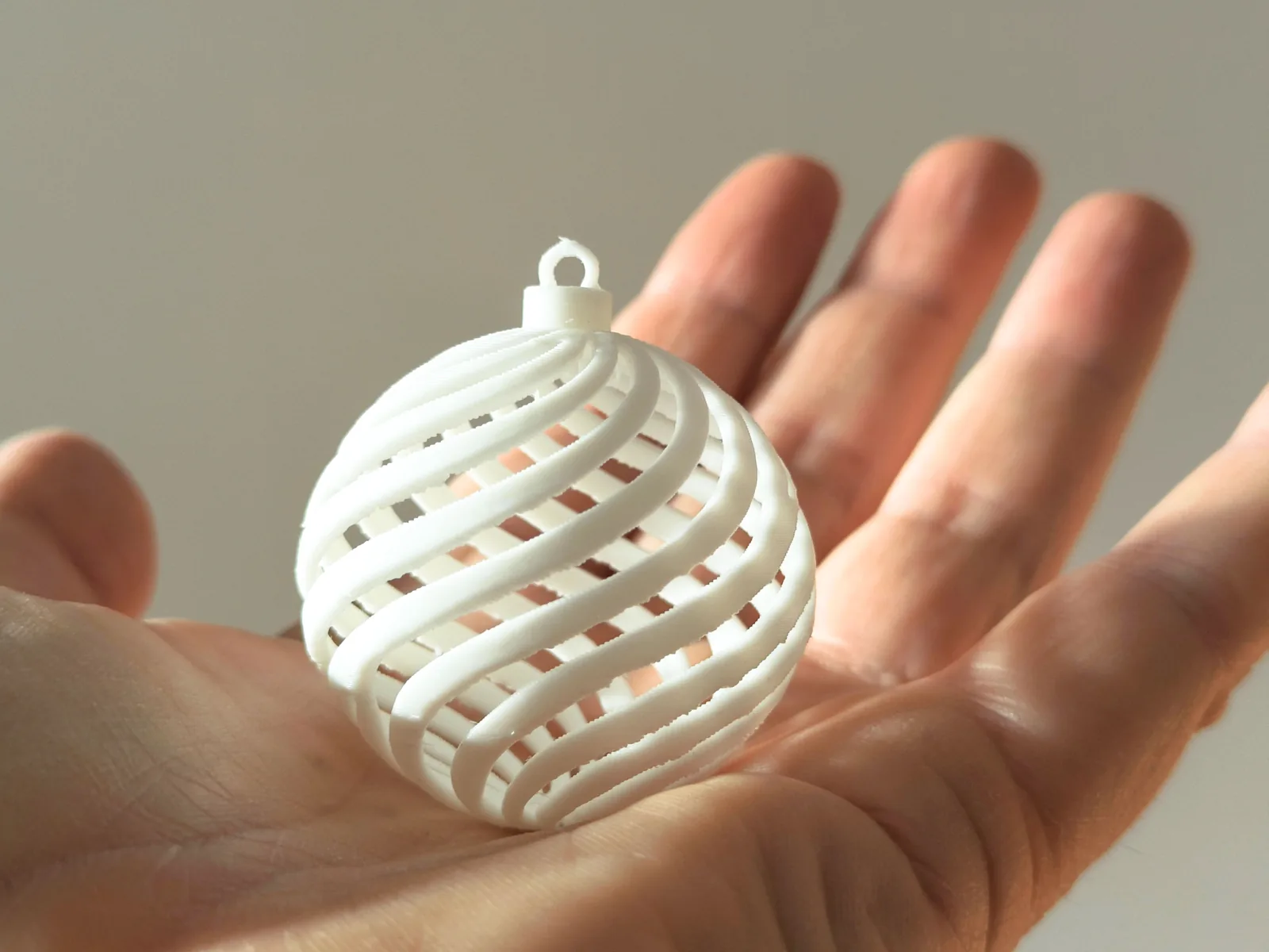 Esfera espiral impreso en 3D, foto 3