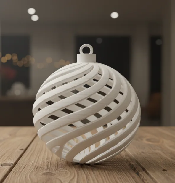 Esfera espiral impreso en 3D, foto 4