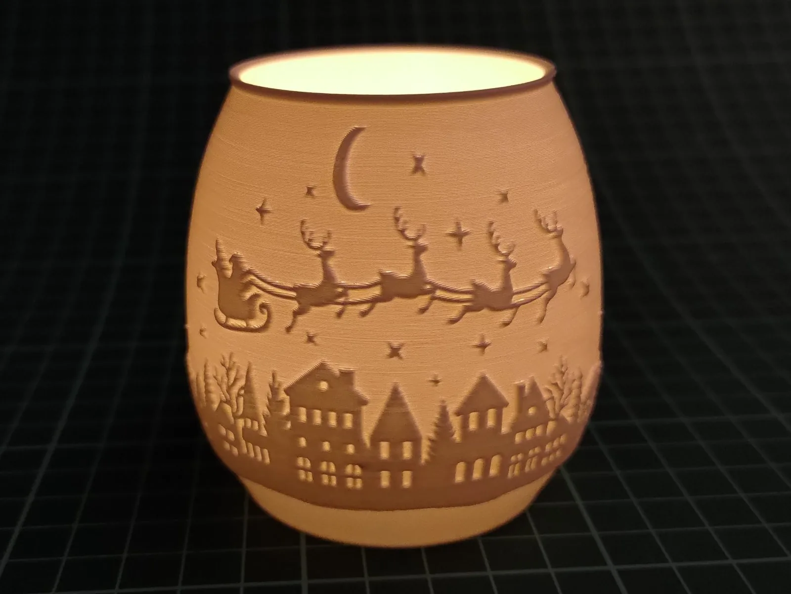 Portavela Papá Noel en trineo impreso en 3D, foto 4